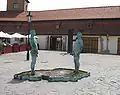 مردان ادرارکننده، در موزه فرانتز کافکا در پراگ