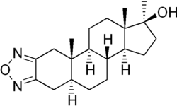 Skeletal formula of furazabol