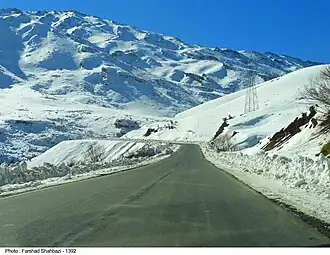 نمایی از کوه گرین در منطقه گاماسیاب نهاوند
