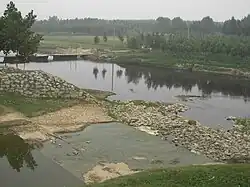 Junction of the "Lu Canal" and "Southern Canal" sections of the Grand Canal at Linqing