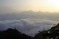 غروبی بر فراز ابرها