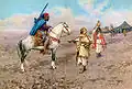 عشایر در صحرا (جولیو روزاتی).