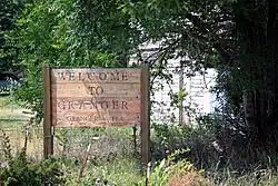 Welcome Sign in Granger