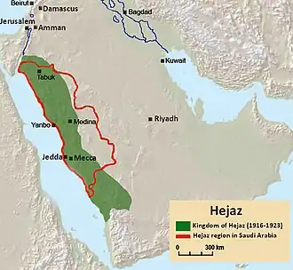 موقعیت حجاز