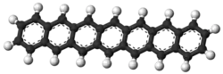 Ball-and-stick model of heptacene