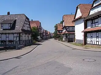 Street in Hunspach