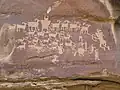 از آثار سرخ‌پوستان کهن این سرزمین سنگ نگاره‌های فراوان آنان است.