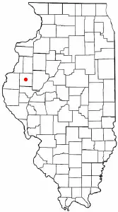 Location of Macomb, Illinois