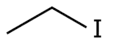 Skeletal formula of ethyl iodide