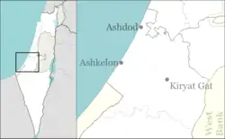 غن عونه در Ashkelon region of Israel واقع شده