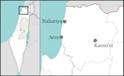 آچزیو در Northwest Israel واقع شده