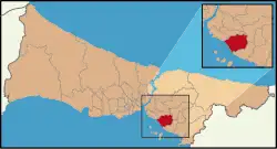 محل قرارگیری مالتپه در نقشه ترکیه