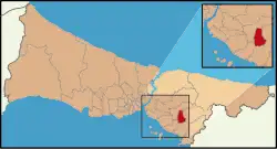 محل قرارگیری سلطانبیلی در نقشه ترکیه