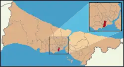 محل قرارگیری زیتینبورنو در نقشه ترکیه