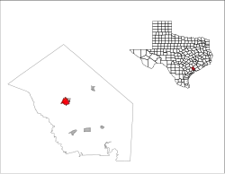 موقعیت Edna, Texas
