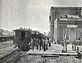ایستگاه راه آهن یافا در سال ۱۸۹۲ میلادی