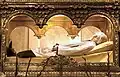 پیکر Saint John Mary Vianney wearing a wax mask, found to be incorrupt توسط کلیسای کاتولیک (زاده ۸ مه ۱۷۸۶ – درگذشته ۴ اوت ۱۸۵۹).