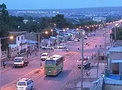 Main street in Jijiga's Laanta Hawada neighborhood