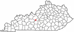Location of Upton, Kentucky