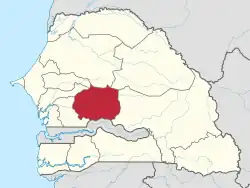 موقعیت ناحیه کافرین در نقشه