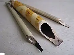 قلم نی از ابزار نوشتاری خط مغولی