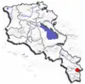 موقعیت کاپان در ارمنستان