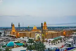 تصویری از مسجد کوفه دمِ غروب