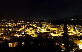 A night view of La Garde
