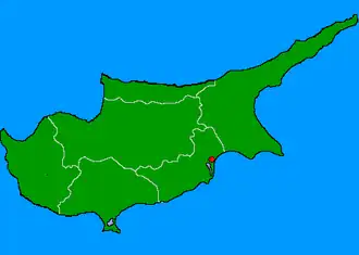 موقعیت Aradippou (Αραδίππου)