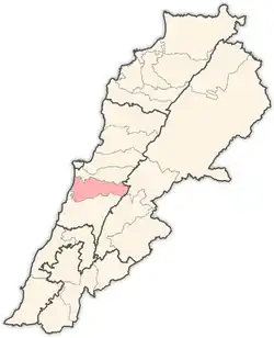 Location in Lebanon