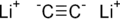 Wireframe model of lithium carbide