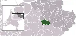 Location of Deventer in افریسل, هلند