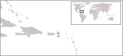 موقعیت Danish West Indies
