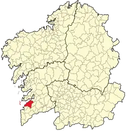 Location of the municipality of Vigo within گالیسیا