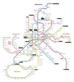 Unofficial map - network as of July 2013