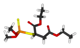 3D representation of malathion