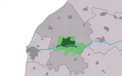 Location in the municipality of فرانکرادیل