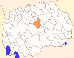 موقعیت Municipality of Veles