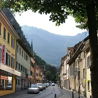 Marktstrasse - the main street of Hohenems