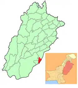 موقعیت مروت در نقشه