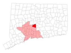 Location in شهرستان نیو هاون، کنتیکت
