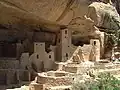 منظره‌ای از بقایای سرخ‌پوستان عهد کهن کلرادو در پارک ملی میزا ورده.
