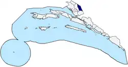 Metković within Dubrovnik-Neretva County
