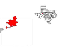 Location in the state of تگزاس