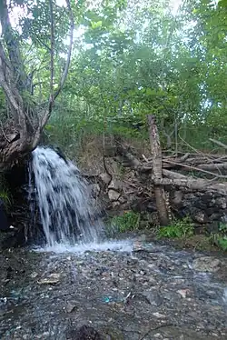 آبشاری در دره مرادبیگ