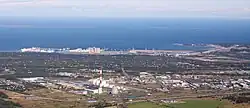 Panorama of Maardu, Port of Muuga in the background.