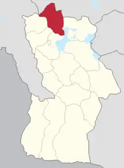 موقعیت میانغاد در نقشه