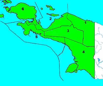 Afdelingen of Papua