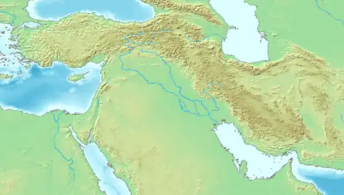 ایسن در خاور نزدیک واقع شده