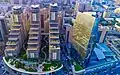 برج‌های پرت‌باکو و باکو رسیدنس در خیابان «نفتچیلَر»